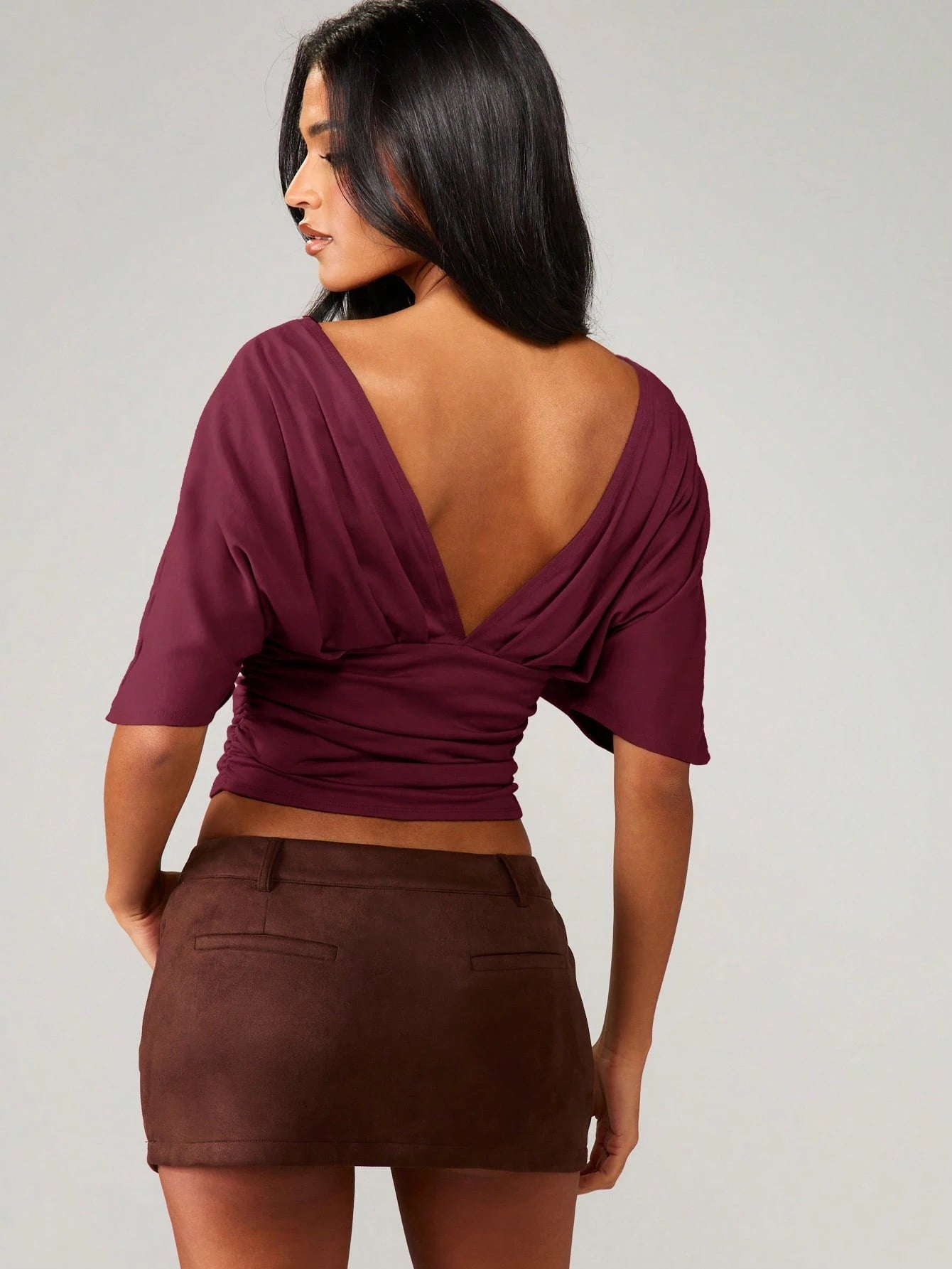 CurveLuxe – Waist-Cinching Bodycon T-Shirt