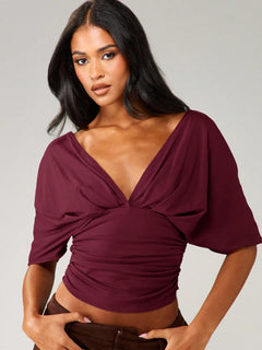 CurveLuxe – Waist-Cinching Bodycon T-Shirt