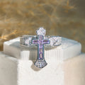 Silver & Purple Zircon