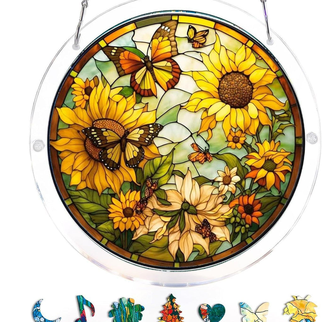 EmeraldFlame –  Acrylic 80 Pcs Suncatcher Puzzle