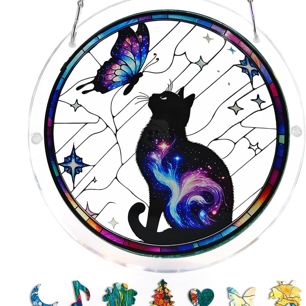 EmeraldFlame –  Acrylic 80 Pcs Suncatcher Puzzle