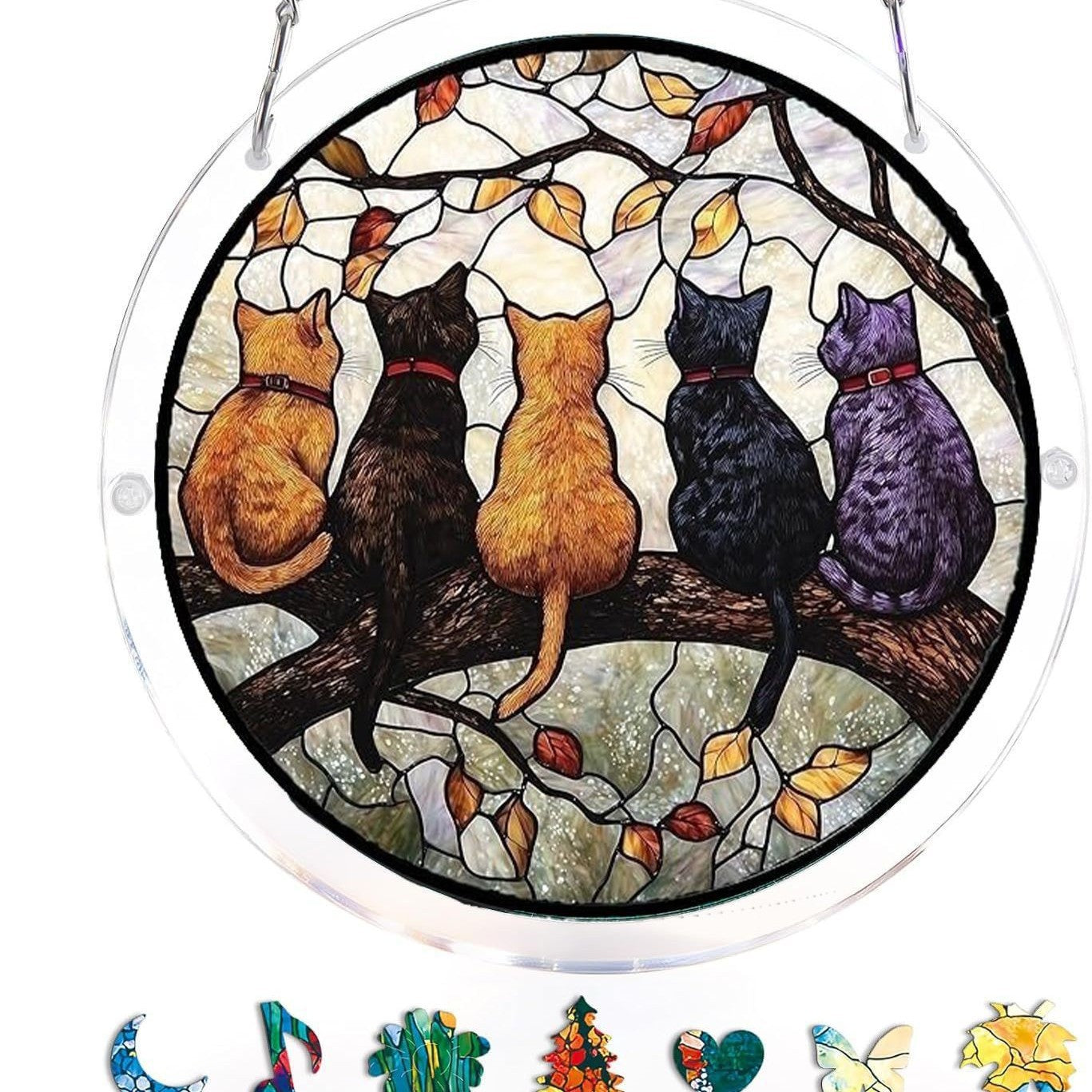 EmeraldFlame –  Acrylic 80 Pcs Suncatcher Puzzle