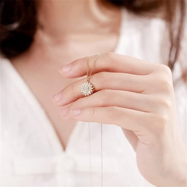 HeartBloom – To My Granddaughter Sunflower Necklace