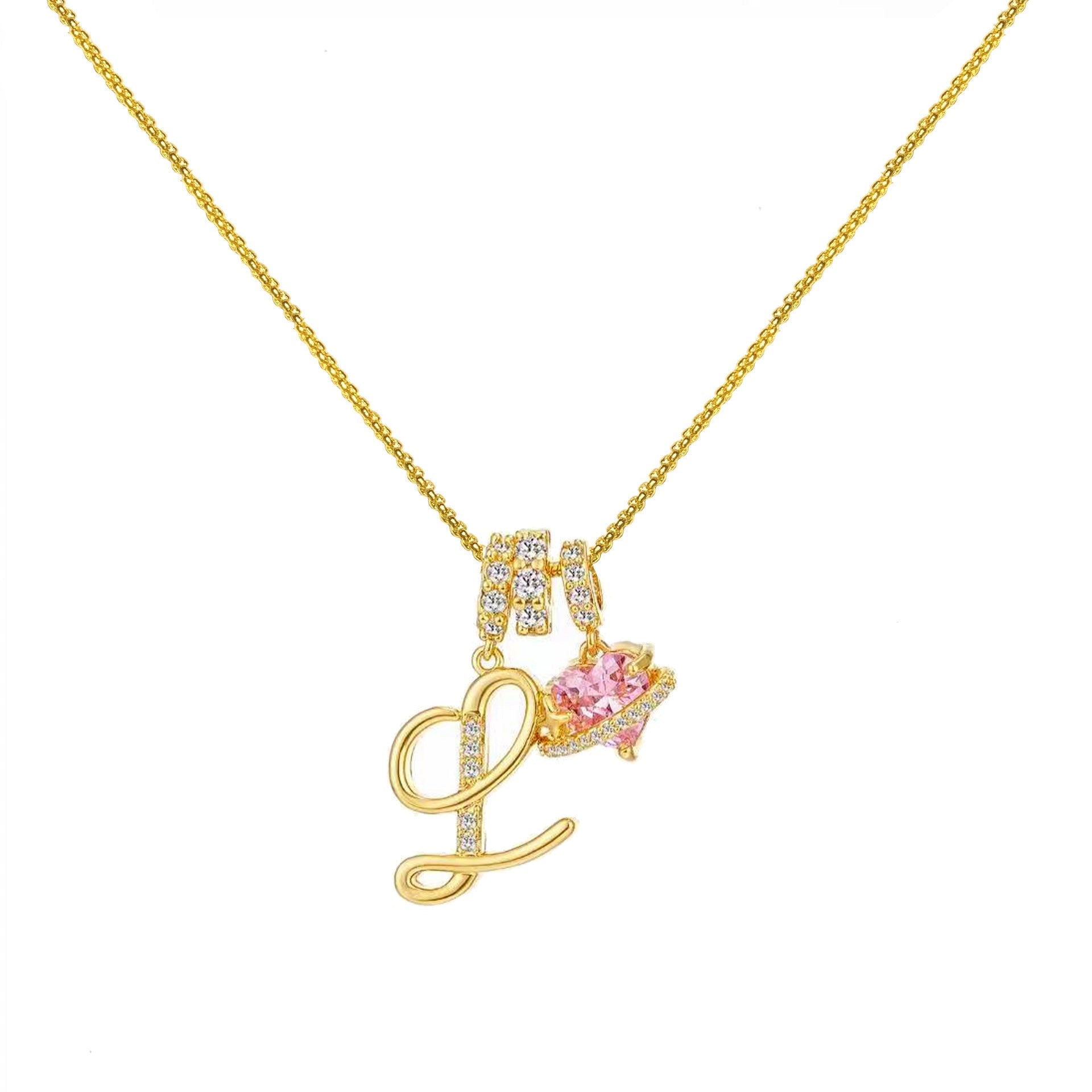 InitialGlow – Personalized Letter Necklace