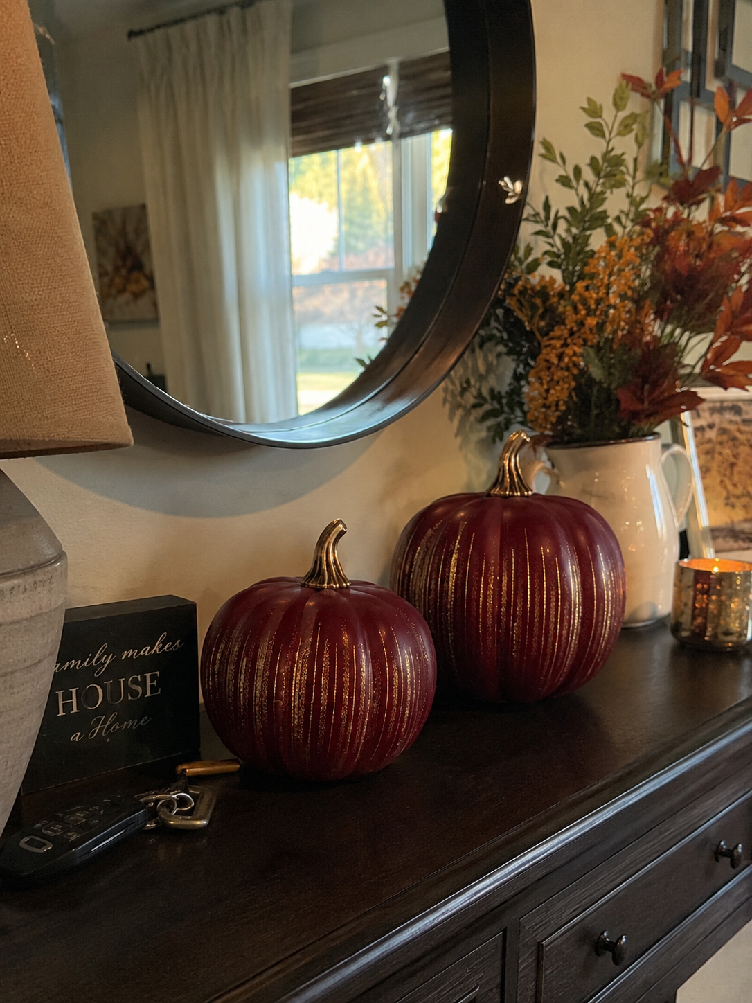 GlowHaven – Decorative Twinkling Glass Pumpkin Light