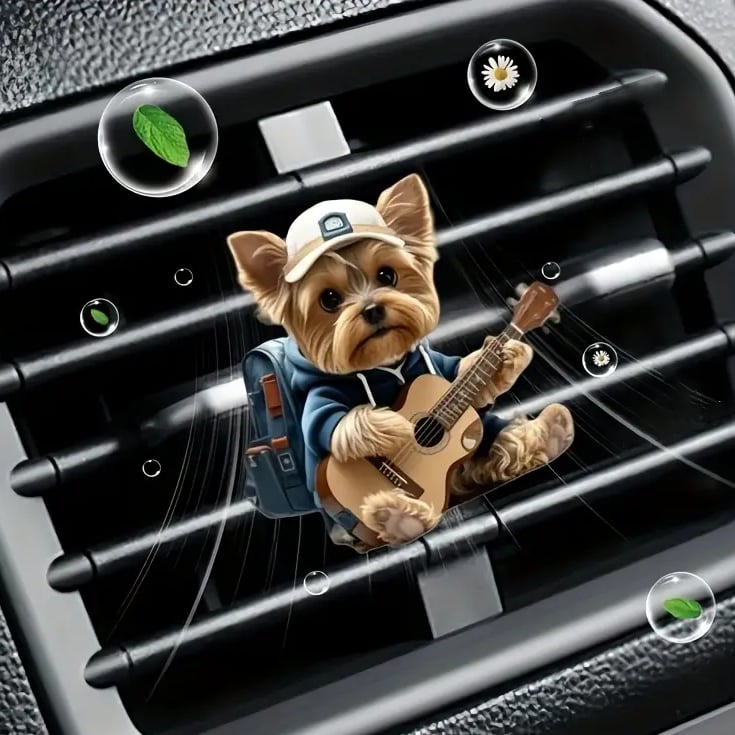 Yorkie Jam - Car Vent Guitar Buddy