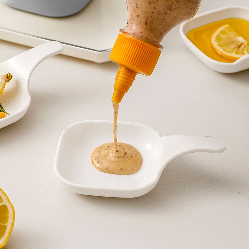 SavorStack – Stackable Dipping Sauce Plate and Holder Set