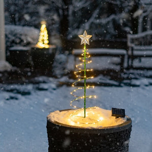 Solar LED Christmas Tree Lights marnetic