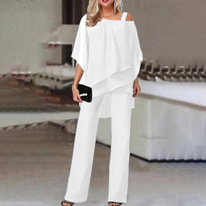 PureLuxe – Women’s Layered Chiffon Outfit Set