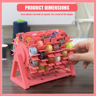 ThreadEase – Rotating Bobbin Thread Organizer