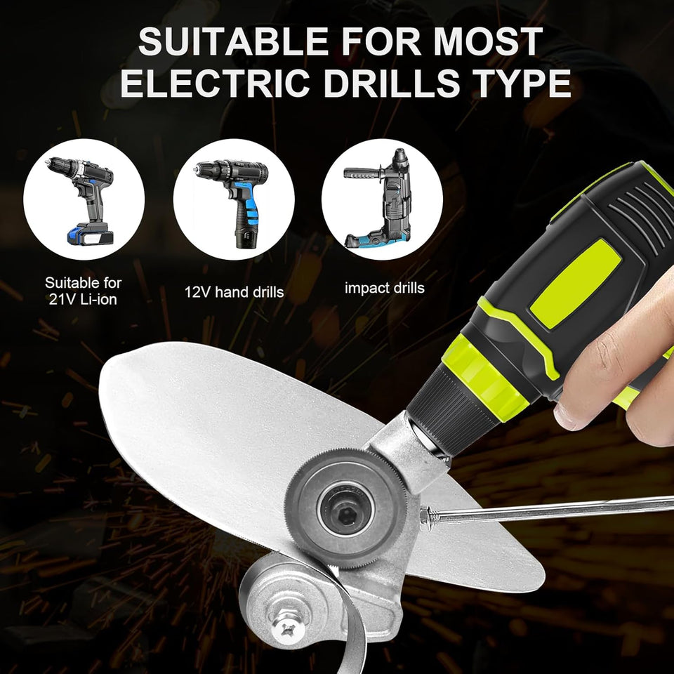 🔥Last Day 50% OFF -  Sheet Metal Cutter Drill Attachment 🛠️