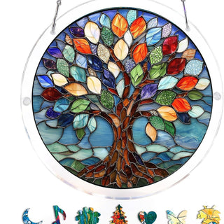 EmeraldFlame –  Acrylic 80 Pcs Suncatcher Puzzle