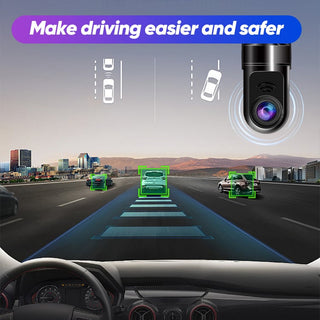 DriveVista – 1080P 360° Rotating Mini ADAS Dashcam