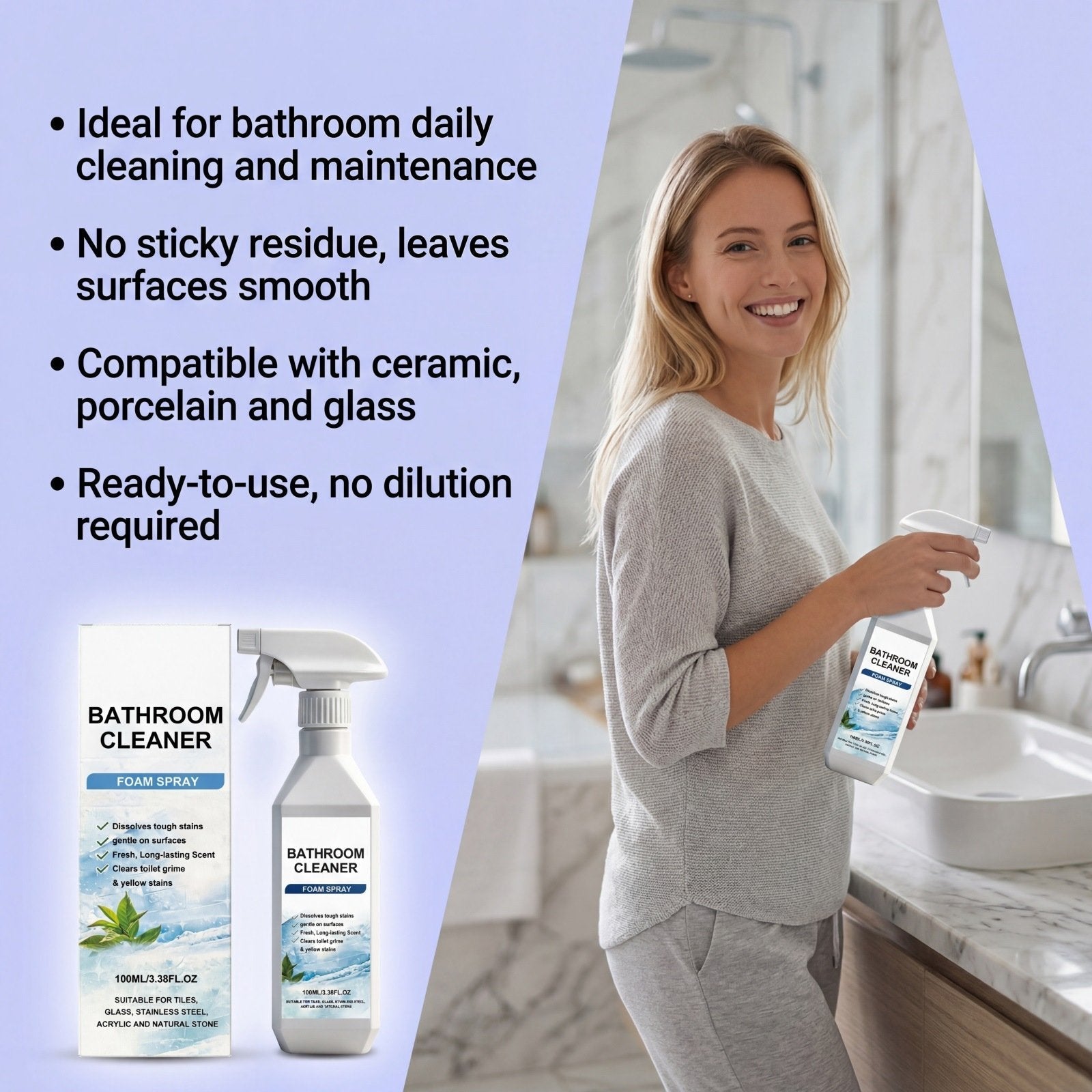 FoamShine – No Scrub Bathroom Cleaner