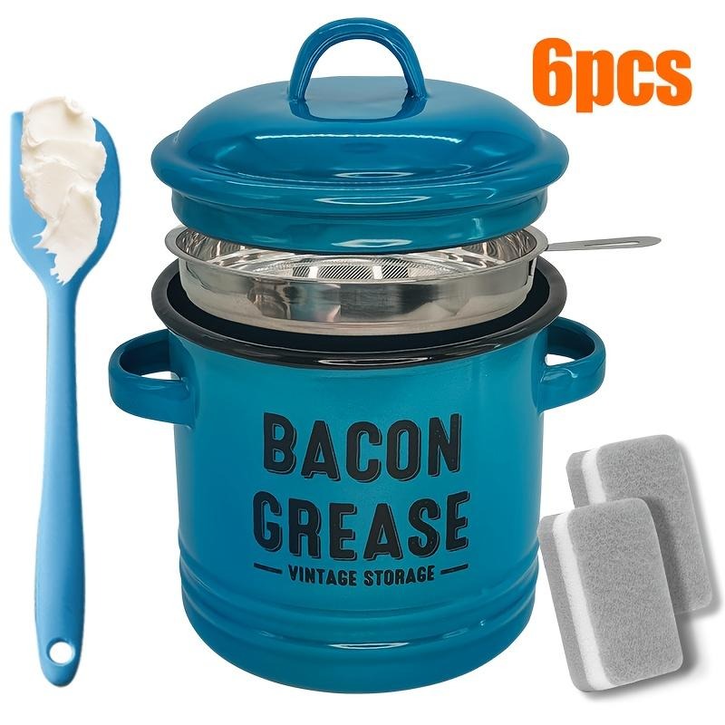 VeloraOil – Bacon Grease Collector & Strainer