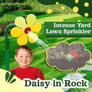 GardenGiggle - Rotating Daisy Lawn Sprinkler – Fun for Kids & Pets
