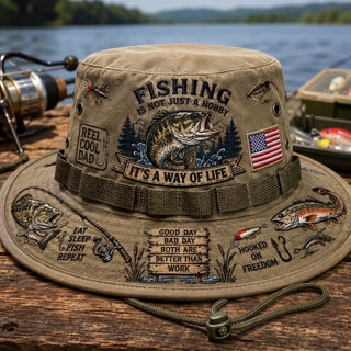 🇺🇸 Last Day Promo: 49% OFF🎣Fishing Is a Way of Life Boonie Hat