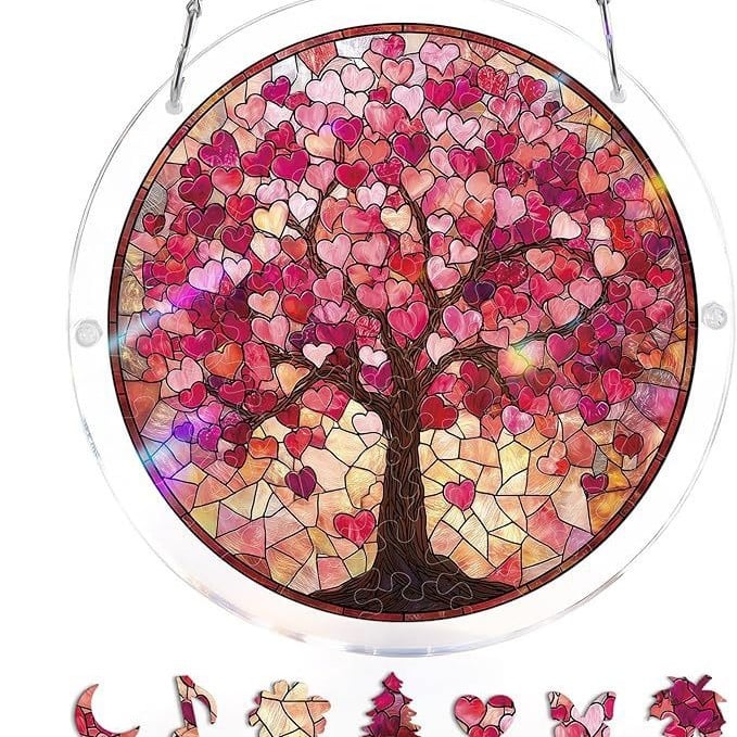 EmeraldFlame –  Acrylic 80 Pcs Suncatcher Puzzle