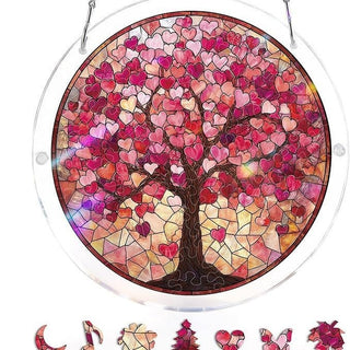 EmeraldFlame –  Acrylic 80 Pcs Suncatcher Puzzle