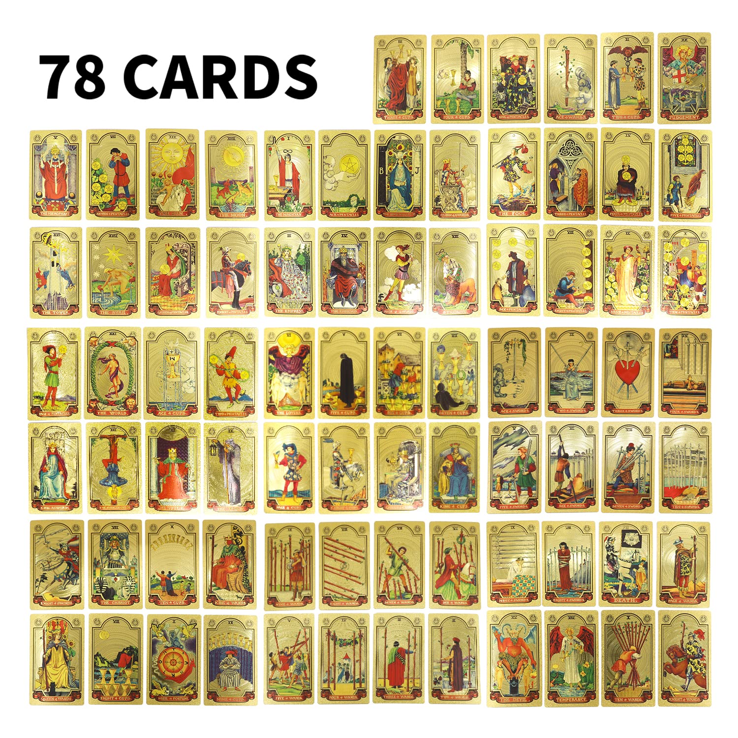 GoldenOracle – Luxury Gold Foil Tarot Deck