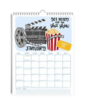Here We Fucking Go Again - Sass Calendar 2024 marnetic