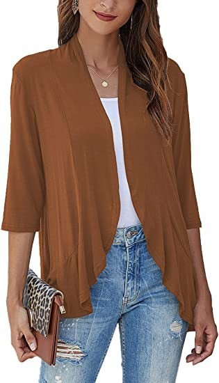 Velina - All-Season Open Cardigan | Light, Feminine & Flattering