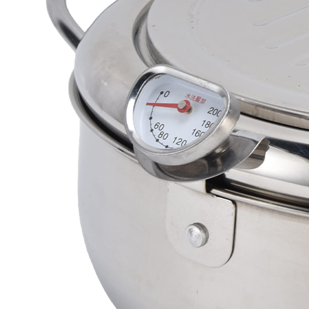 SteelFry – Stainless Steel Fryer Pot with Thermometer