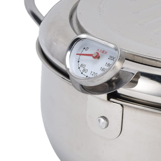 SteelFry – Stainless Steel Fryer Pot with Thermometer