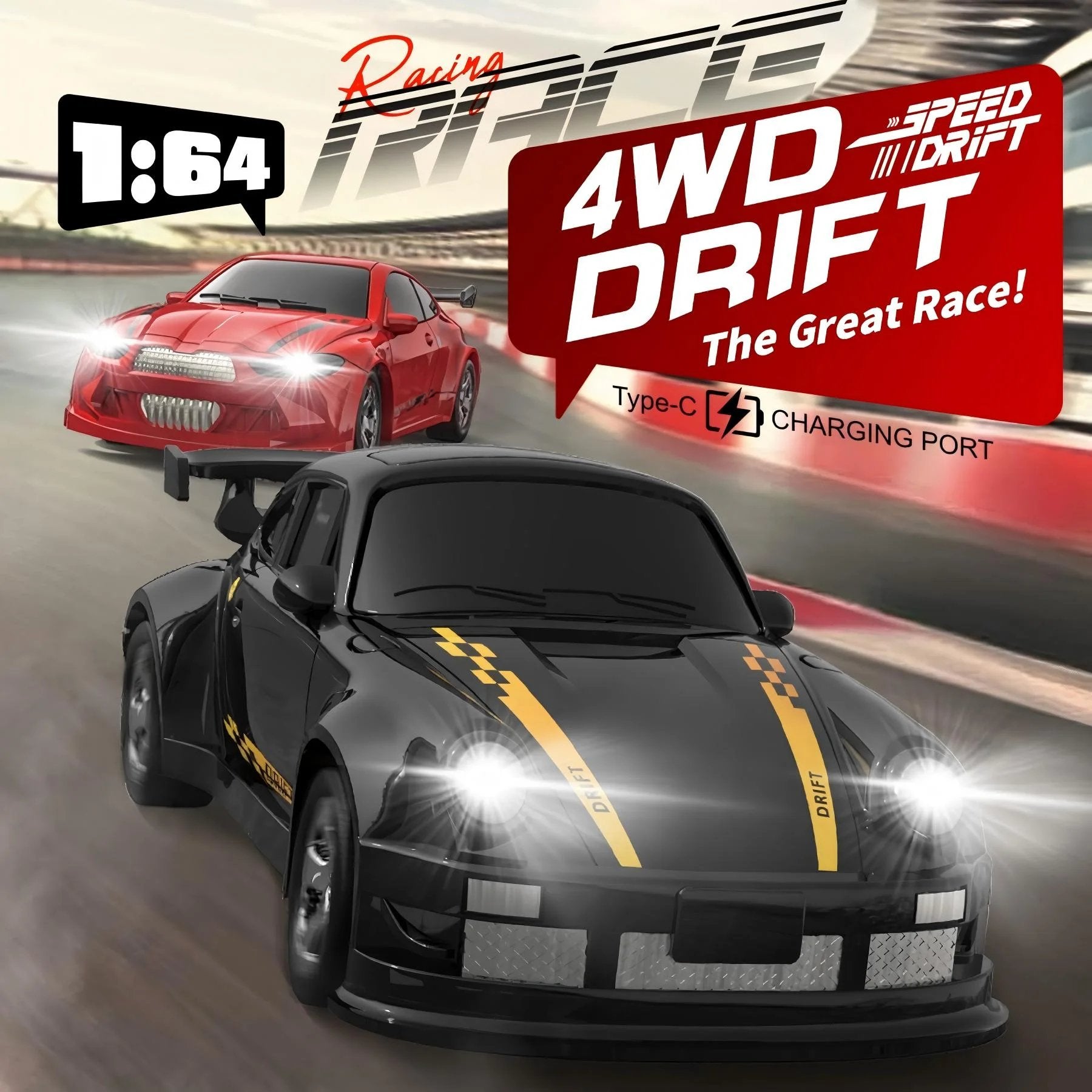 DriftRush – 1:64 Mini RC Drift Car