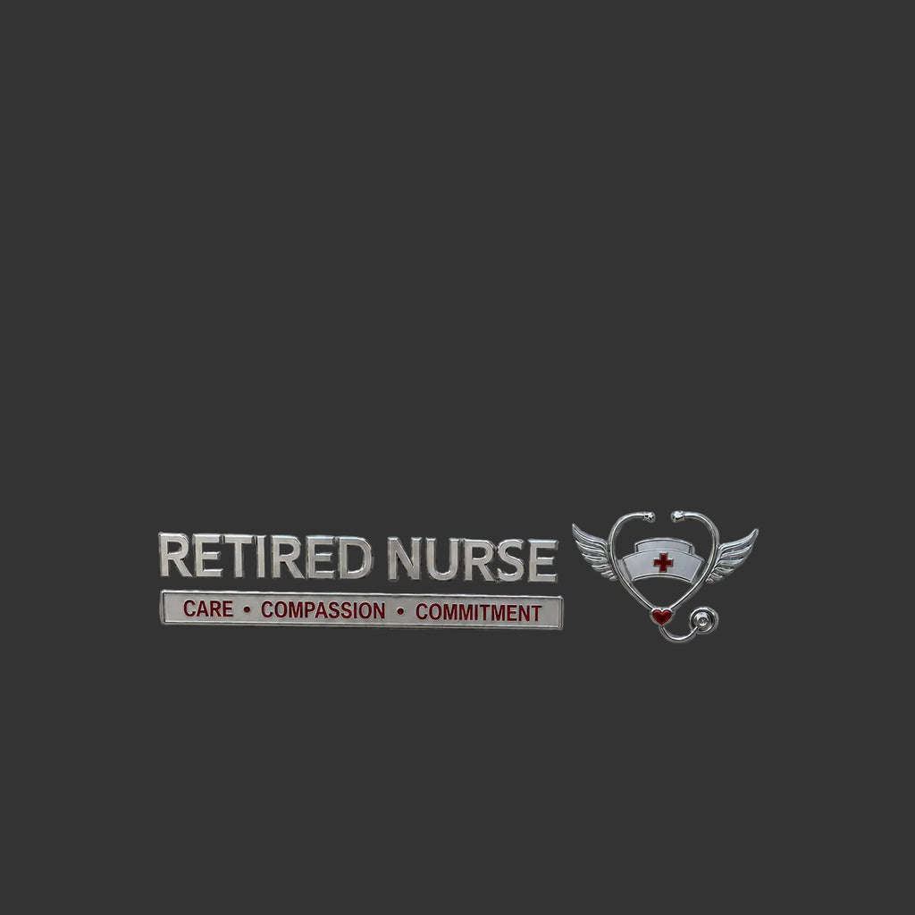 HonorRide – Retired Nurse Tribute Metal Car Emblem