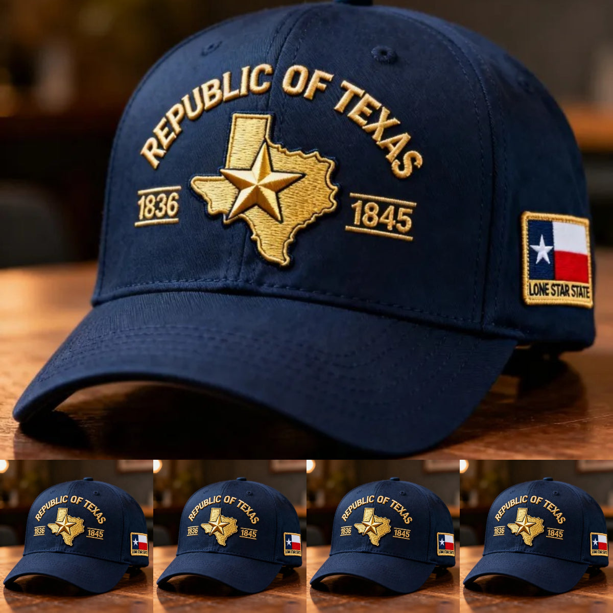 Republic of Texas Embroidered Hat