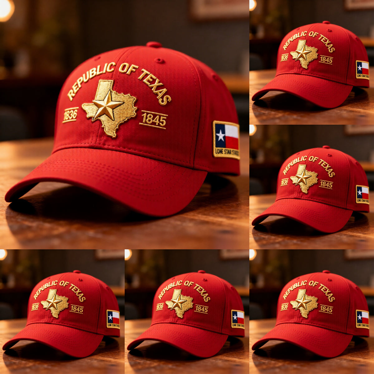 Republic of Texas Embroidered Hat