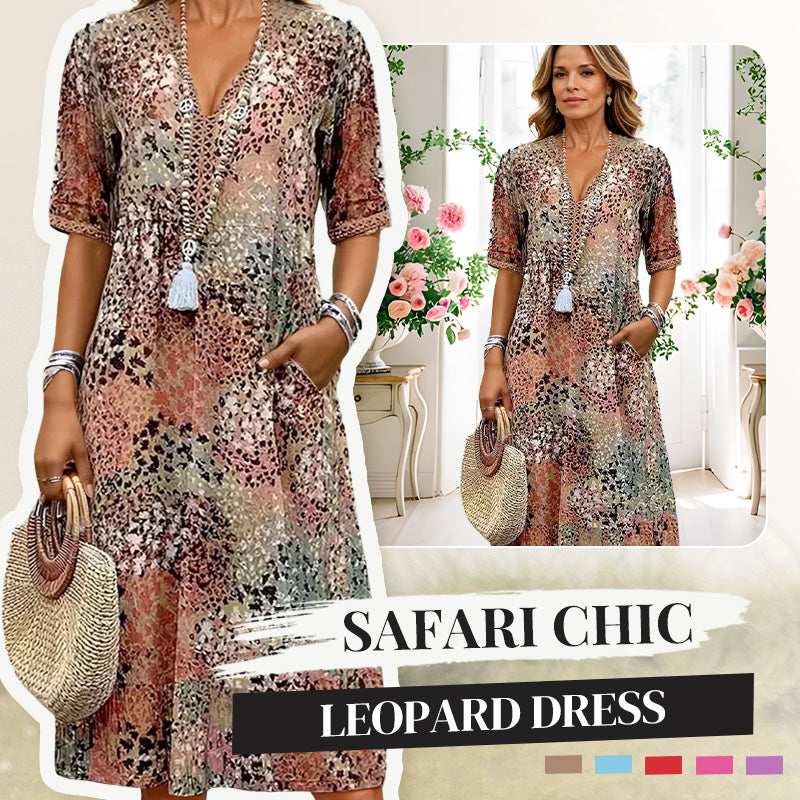 LinenAura – Elegant Printed Linen Cotton Midi Dress