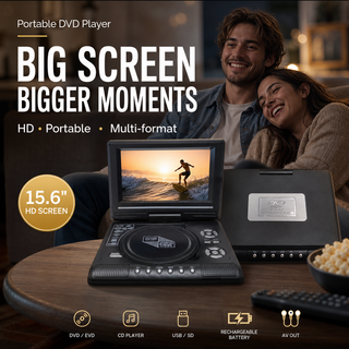 ViewMax – 7.8" HD Portable Rechargeable DVD Player