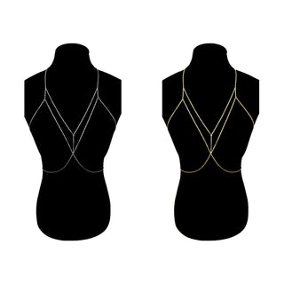 AuraChic – Statement Layered Chain Bra
