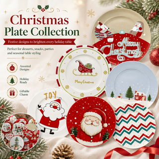MerryTable – Festive Christmas Plate Collection