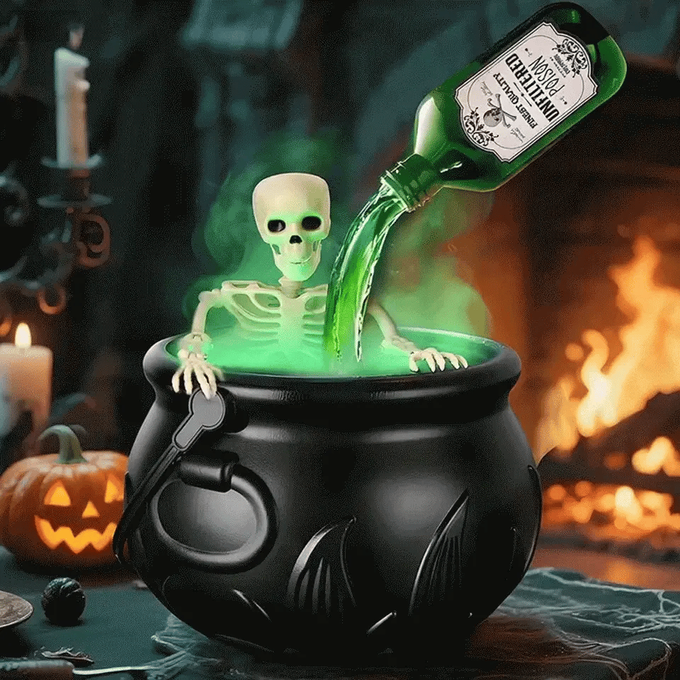 HexBrew – Halloween Witch Cauldron Decoration