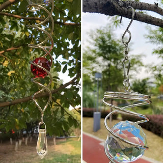 AuraSpin – Decorative Spiral For Hanging Gazing Ball