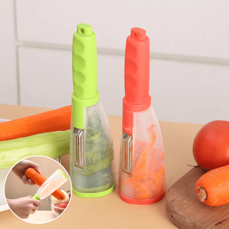 PeelMaster – Multifunctional Peeler with Storage Box