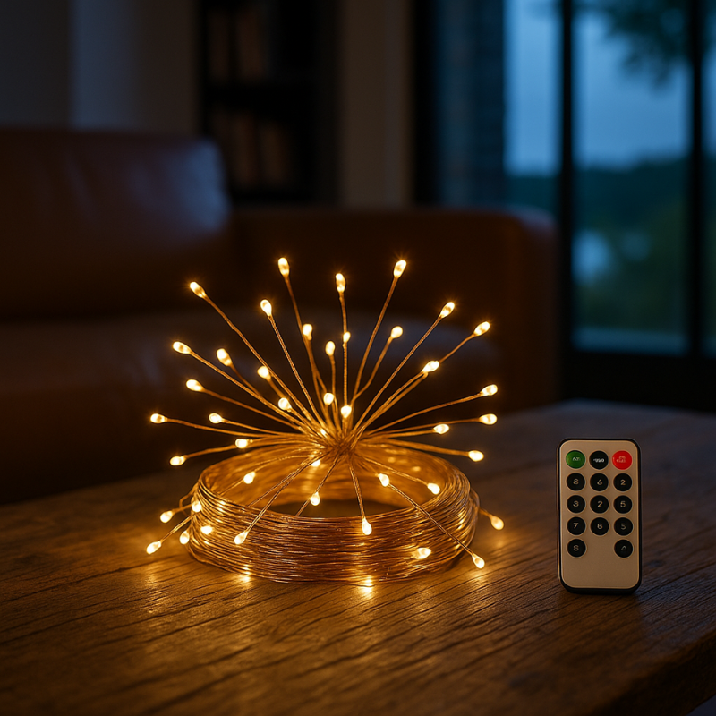 FlexiGlow | LED Copper Wire Firecracker Lights – Transform Any Space with Magic ✨