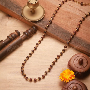 OmHarmony - Gold-Enhanced Red Sandalwood Mala for Focus