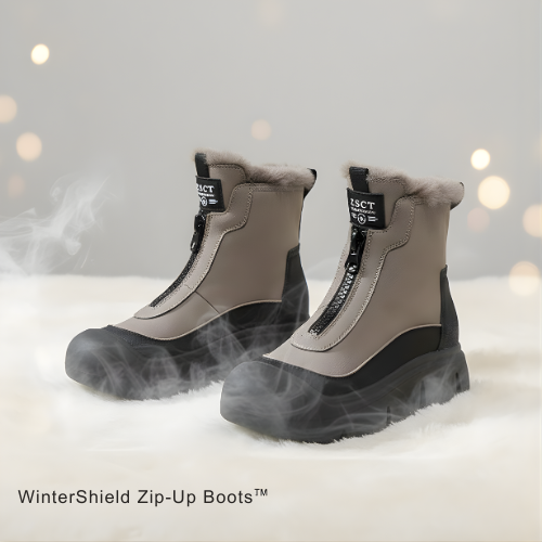 SnowEase – Warm Zip Closure Winter Boots
