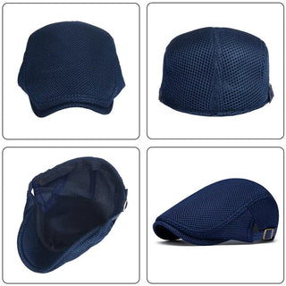 AirWeave – Breathable Mesh Flat Cap for Men