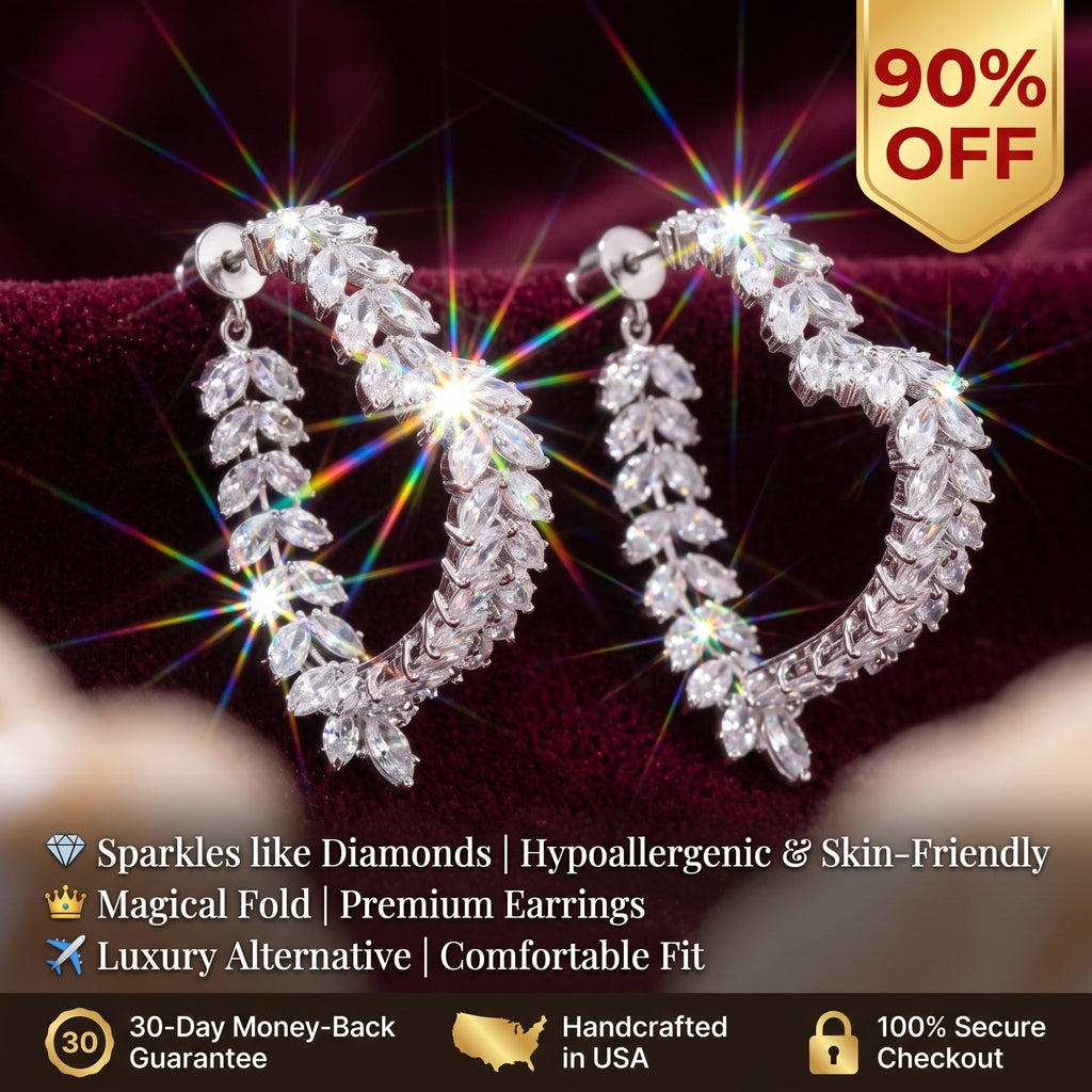 LumiVine – Elegant Rhinestone Heart Dangle Earrings