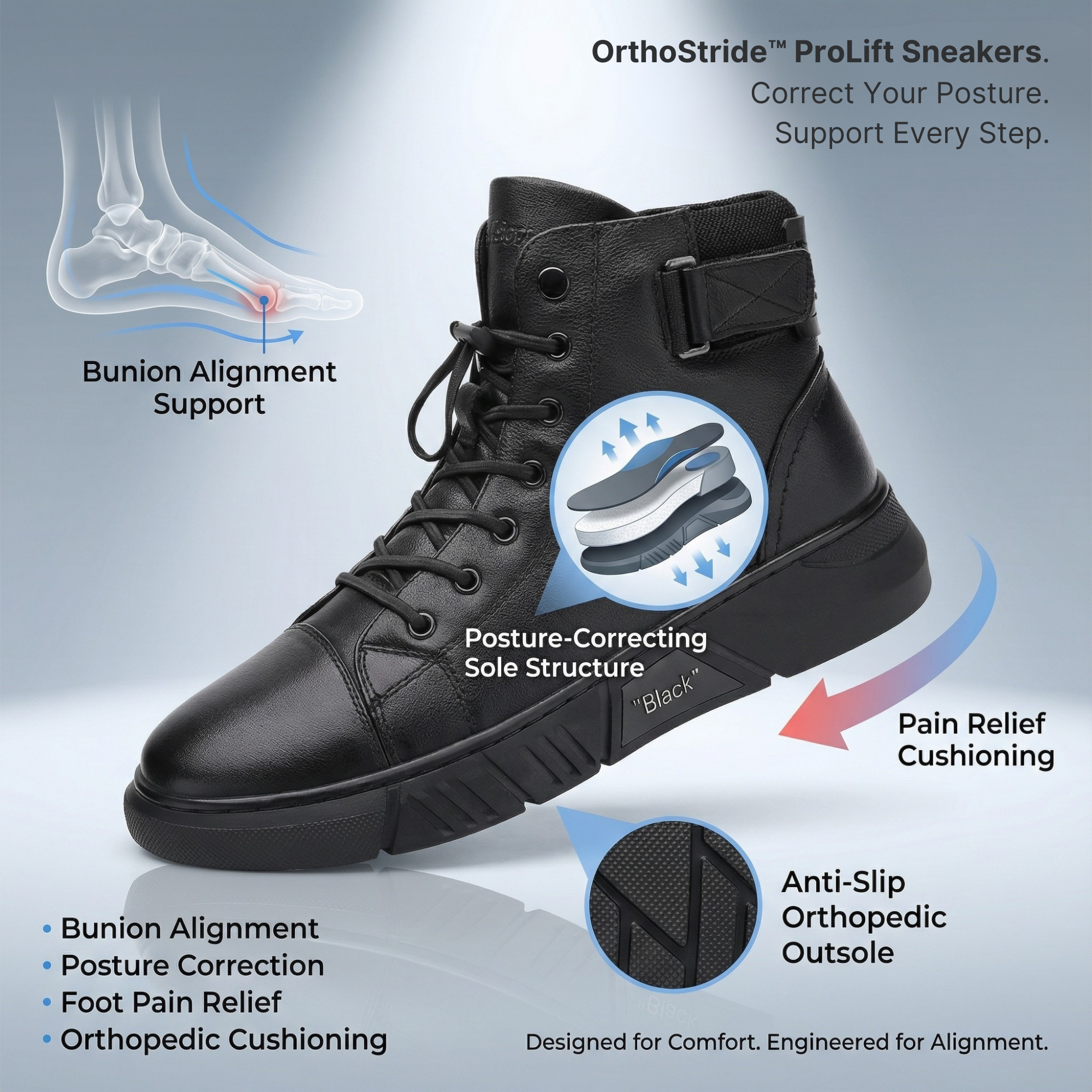 OrthoStride – ProLift Foot Alignment Sneakers
