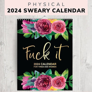2024 Calendar For Tired-Ass Women Metic