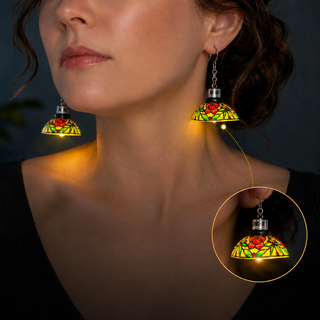GlowMuse – Vintage Light-Up Chandelier Earrings