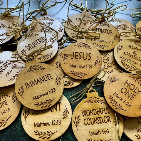 DivineLight  - Inspirational Jesus Advent Ornaments