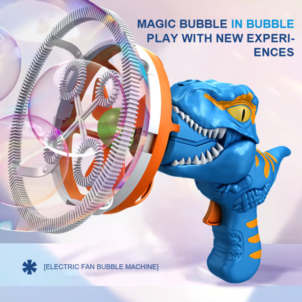 MiniDino - Portable Dinosaur Bubble Blaster