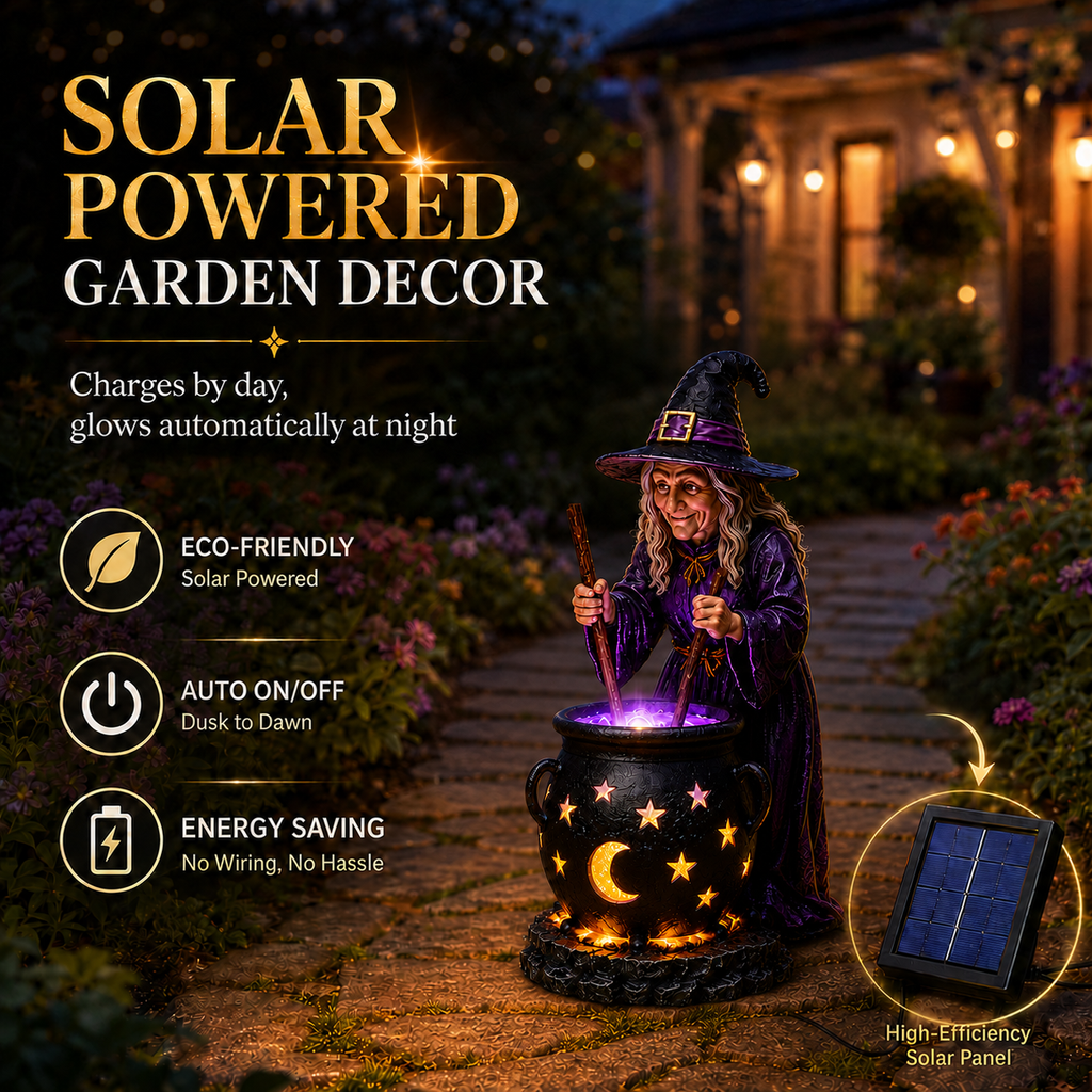 SpookyShine – Outdoor Magical Cauldron Garden Light